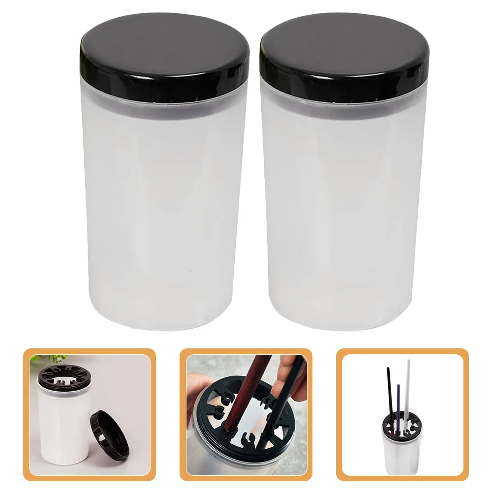 2 Pcs Pencil Bottle Nail Cleaner Brushes Watercolor Container Paint Organizer Washer Detachable
2 Pcs Pencil Bottle Nail Cleaner Brushes Watercolor Container Paint Organizer Washer Detachable