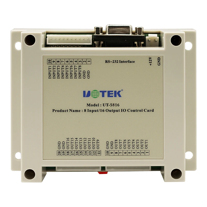 UOTEK 8-канальный импульсный вход 16-канальный контроллер ввода-вывода выхода напряжения каждый выход Макс. DC12V1A UT-5816 
UOTEK 8-канальный импульсный вход 16-канальный контроллер ввода-вывода выхода напряжения каждый выход Макс. DC12V1A UT-5816