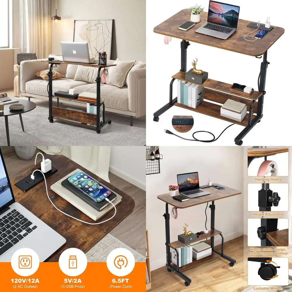 Регулируемый стол-трансформер для небольших помещений - портативная подставка для ноутбука, 31.5, коричневый
Регулируемый стол-трансформер для небольших помещений - портативная подставка для ноутбука, 31.5, коричневый