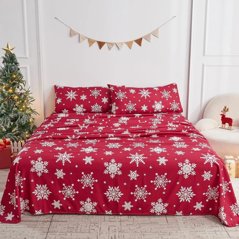 Christmas duvet cover breathable soft home decoration joyful red 3-piece set duvet cover pillowcase
Christmas duvet cover breathable soft home decoration joyful red 3-piece set duvet cover pillowcase