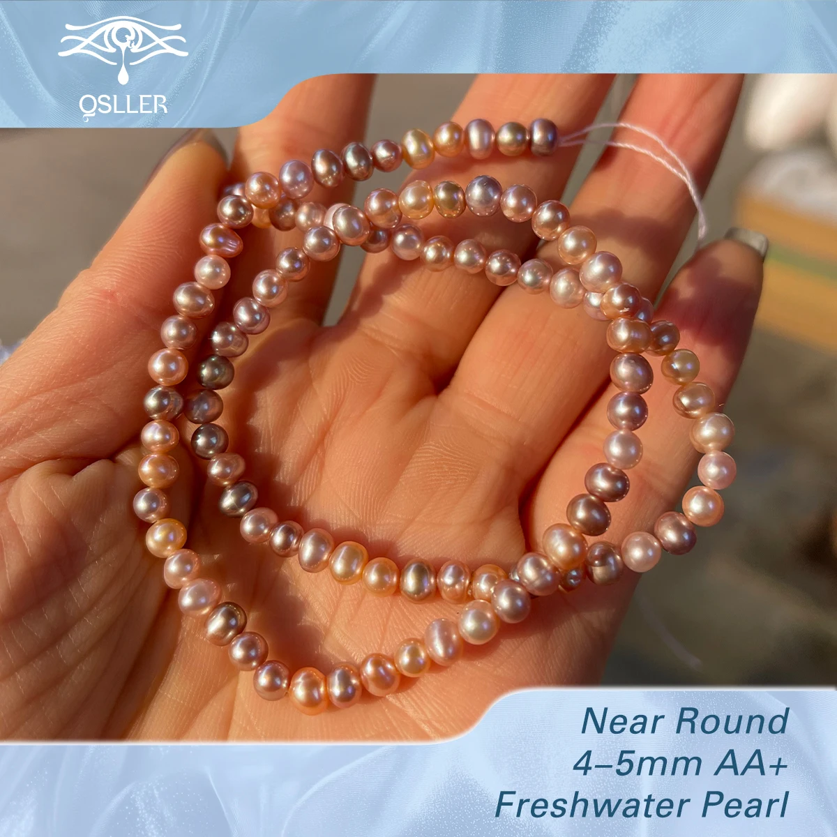 QSLLER 4-5mm AA+ Natural Freshwater Pearl Round Pearl Candy Beads Good Luster Charms for DIY Women Men Necklace Jewelry Making
QSLLER 4-5mm AA+ Natural Freshwater Pearl Round Pearl Candy Beads Good Luster Charms for DIY Women Men Necklace Jewelry Making