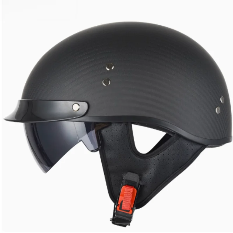 Carbon Fiber Helmet Motorcycle Half Helmet Men's And Women's Glass Steel Vintage Helmets Cruise Motorcycle Soldier Helmet
Carbon Fiber Helmet Motorcycle Half Helmet Men's And Women's Glass Steel Vintage Helmets Cruise Motorcycle Soldier Helmet