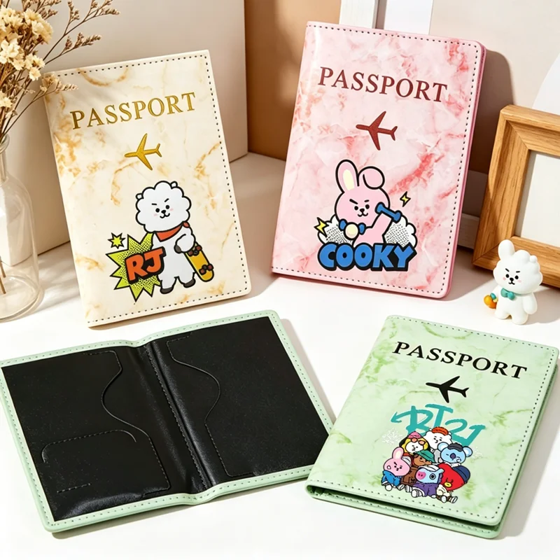 BT21 Passport Covers Ultra-thin Document Holder Anime COOKY TATA Printed Travel Waterproof Passport Holder ID Card Covers Gift
BT21 Passport Covers Ultra-thin Document Holder Anime COOKY TATA Printed Travel Waterproof Passport Holder ID Card Covers Gift