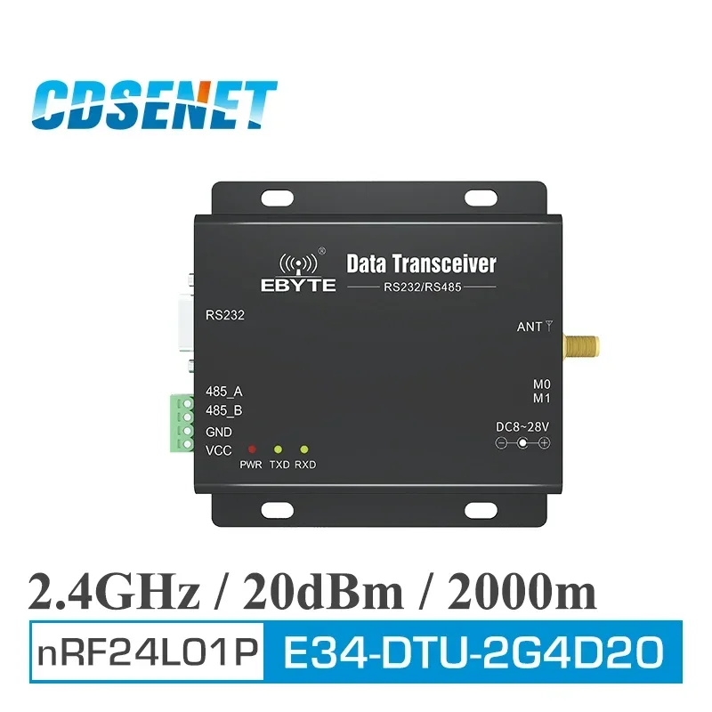 2,4 ГГц RS485 RS232 преобразователь беспроводной модуль приемопередатчика CDSENET E34-DTU-2G4D20 2,4 ГГц GPRS DTU радиочастотный передатчик-приемник
2,4 ГГц RS485 RS232 преобразователь беспроводной модуль приемопередатчика CDSENET E34-DTU-2G4D20 2,4 ГГц GPRS DTU радиочастотный передатчик-приемник