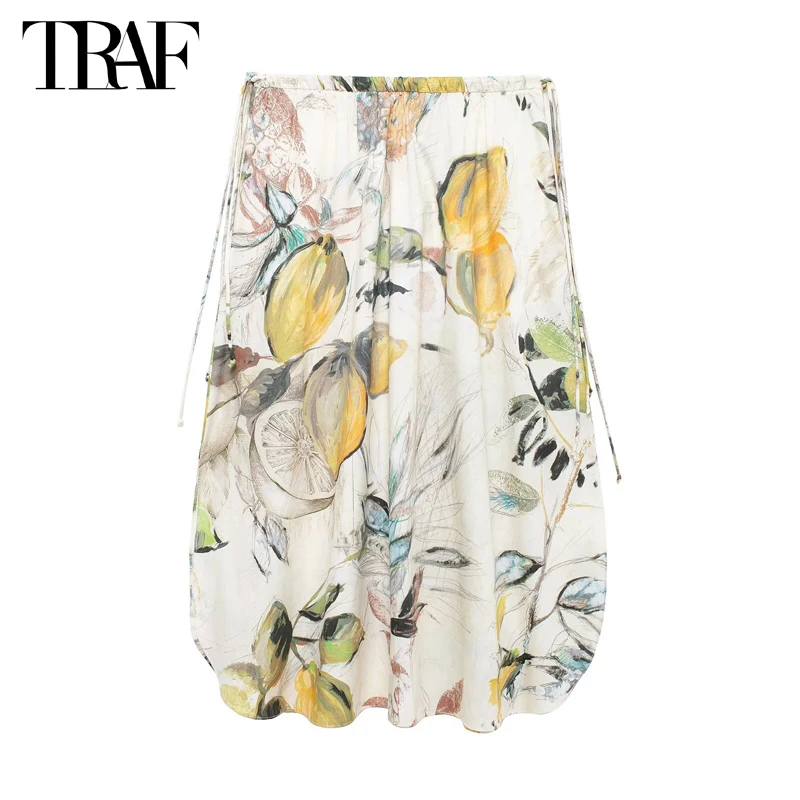 TRAF Print Pleated Midi Skirt Women High Waist Long Skirt Woman Holiday Beach Skirts for Women 2024 Summer Casual Women's Skirts
TRAF Print Pleated Midi Skirt Women High Waist Long Skirt Woman Holiday Beach Skirts for Women 2024 Summer Casual Women's Skirts