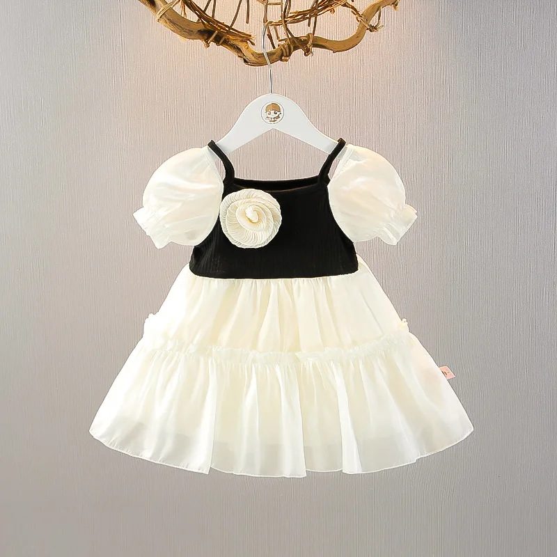 Summer Children's and Girls' Fluffy Sleeves Dress, Sweet and Cute Princess Style Dress, Suspender for Baby Girls
Summer Children's and Girls' Fluffy Sleeves Dress, Sweet and Cute Princess Style Dress, Suspender for Baby Girls