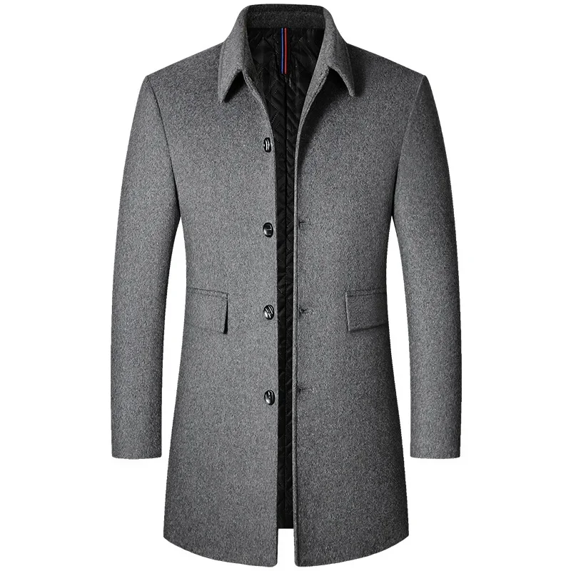 New Winter Men Cashmere Trench Coats Woolen Blends Long Jackets Coats High Quality Male Business Casual Fit Trench Coats Size 4X
New Winter Men Cashmere Trench Coats Woolen Blends Long Jackets Coats High Quality Male Business Casual Fit Trench Coats Size 4X