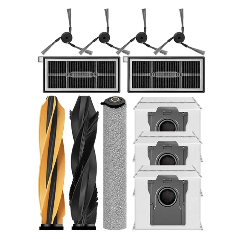 Запасные части AB43-12PCS для Dreame Mova Z60 PRO / Z60 Ultra: основная и боковые щетки, ролик, насадка для влажной уборки, мешок для пыли, фильтр.
Запасные части AB43-12PCS для Dreame Mova Z60 PRO / Z60 Ultra: основная и боковые щетки, ролик, насадка для влажной уборки, мешок для пыли, фильтр.