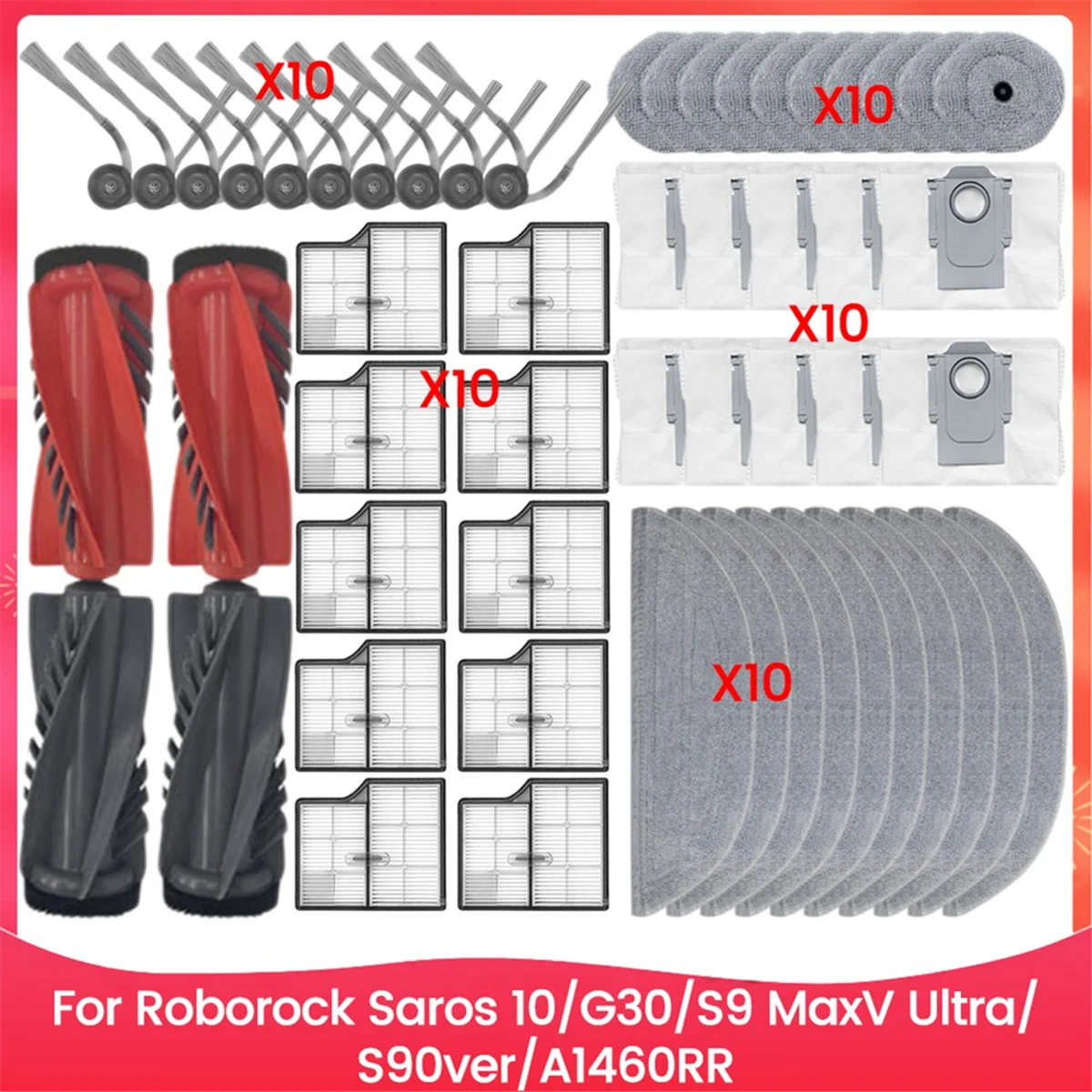 A03R для Saros 10/G30/S9 MaxV Ultra/S90ver/A1460RR запасные части основная боковая щетка фильтр швабра тканевый мешок для пыли
A03R для Saros 10/G30/S9 MaxV Ultra/S90ver/A1460RR запасные части основная боковая щетка фильтр швабра тканевый мешок для пыли