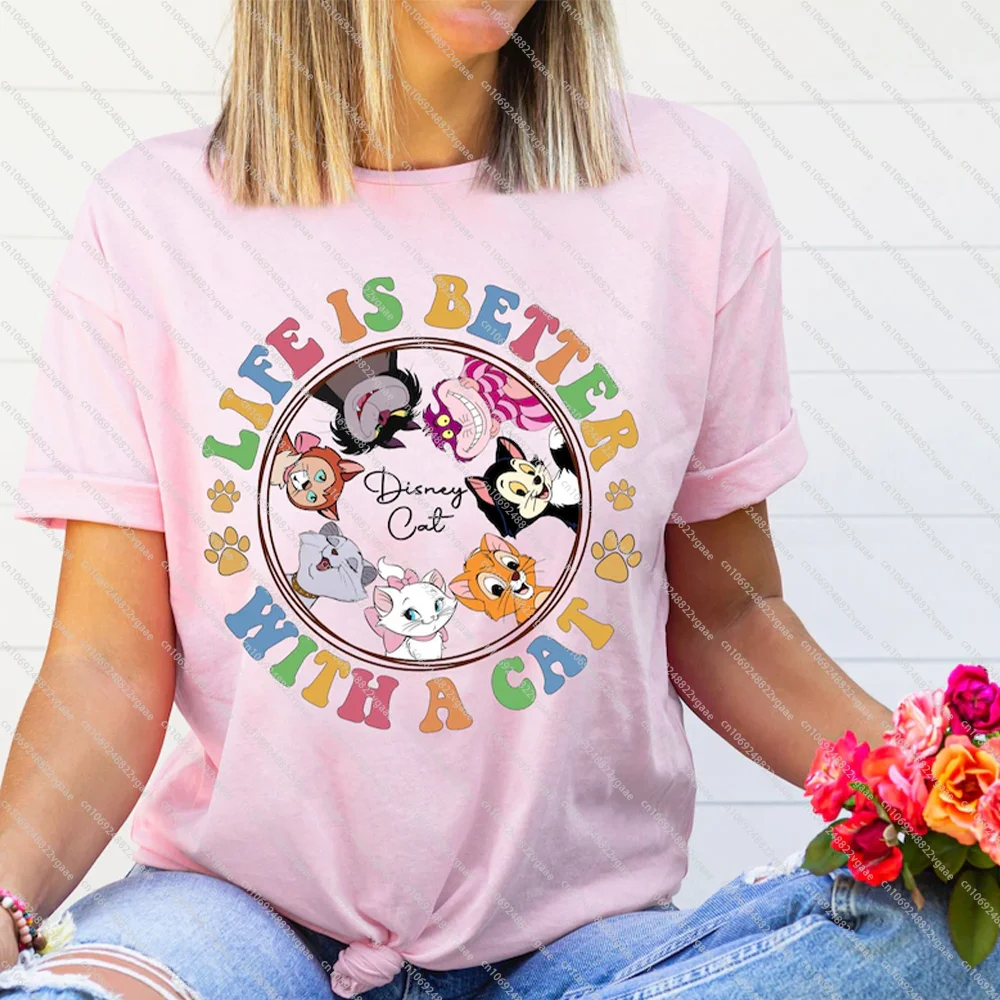 Disney Life Is Better With A Cat Lovers T Shirt Disney Cas Lovers Gift Y2k Adults Cotton Clothes Top Tee New Hot
Disney Life Is Better With A Cat Lovers T Shirt Disney Cas Lovers Gift Y2k Adults Cotton Clothes Top Tee New Hot