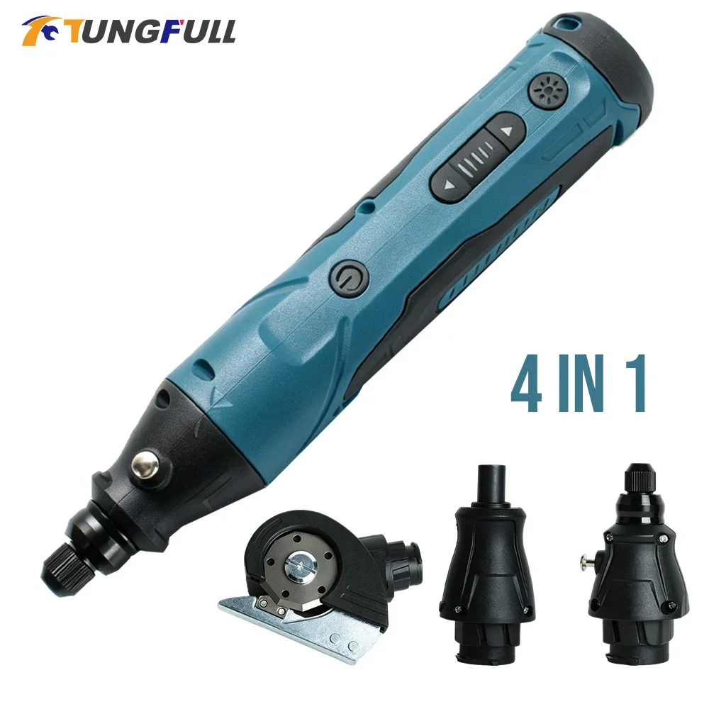 TUNGFULL USB Rechargeable Cordless Rotary Tool Kit Multifunctional Electric Grinder Set for DIY Carving Polishing Drilling
TUNGFULL USB Rechargeable Cordless Rotary Tool Kit Multifunctional Electric Grinder Set for DIY Carving Polishing Drilling