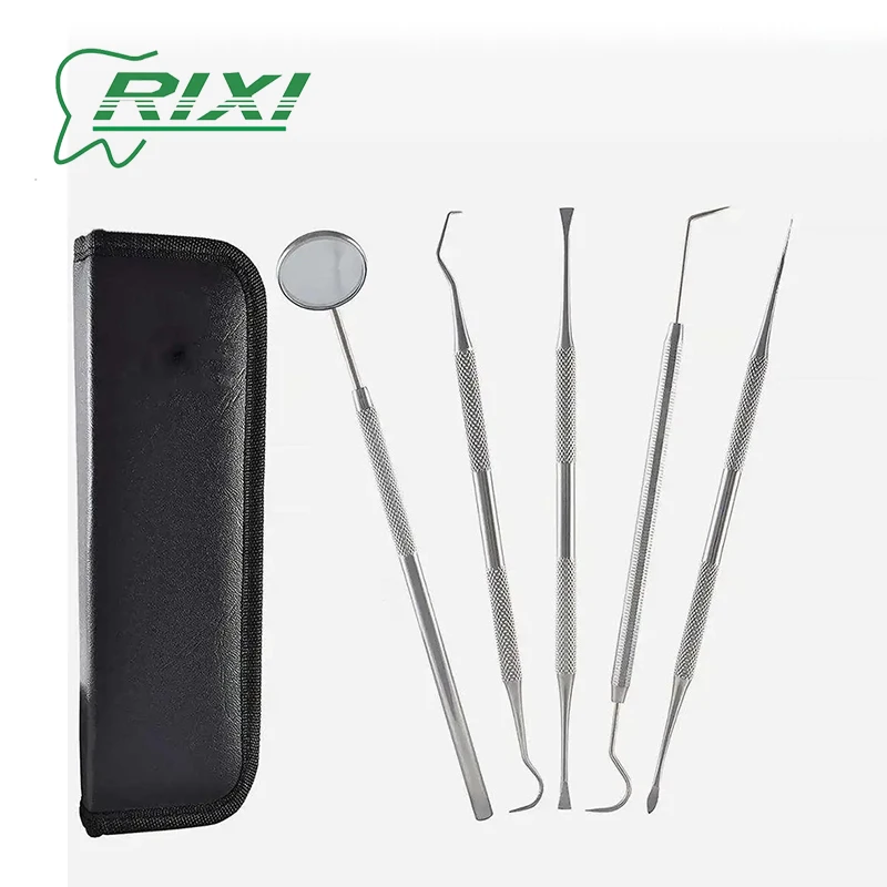 RIXI 5 Pcs Oral Care Instruments Dental Stainless Steel Dental Cleaning Tool Tartar & Plaque Scrape Mouth Mirror Dentist Tools
RIXI 5 Pcs Oral Care Instruments Dental Stainless Steel Dental Cleaning Tool Tartar & Plaque Scrape Mouth Mirror Dentist Tools