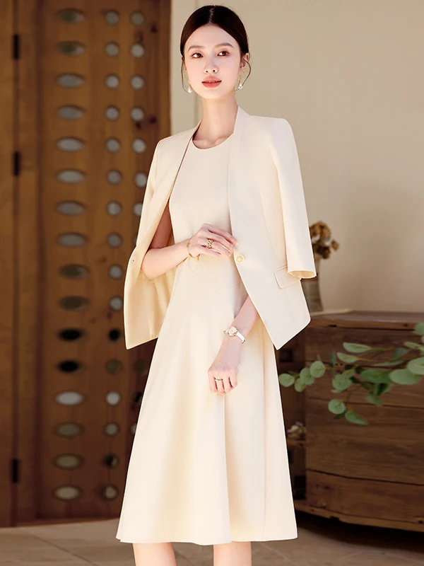 Women's Sleeveless Suit Jacket Summer Thin Commute Professional Seven-Quarter Sleeve Formal Dress Set Two-Piece Ensemble
Women's Sleeveless Suit Jacket Summer Thin Commute Professional Seven-Quarter Sleeve Formal Dress Set Two-Piece Ensemble