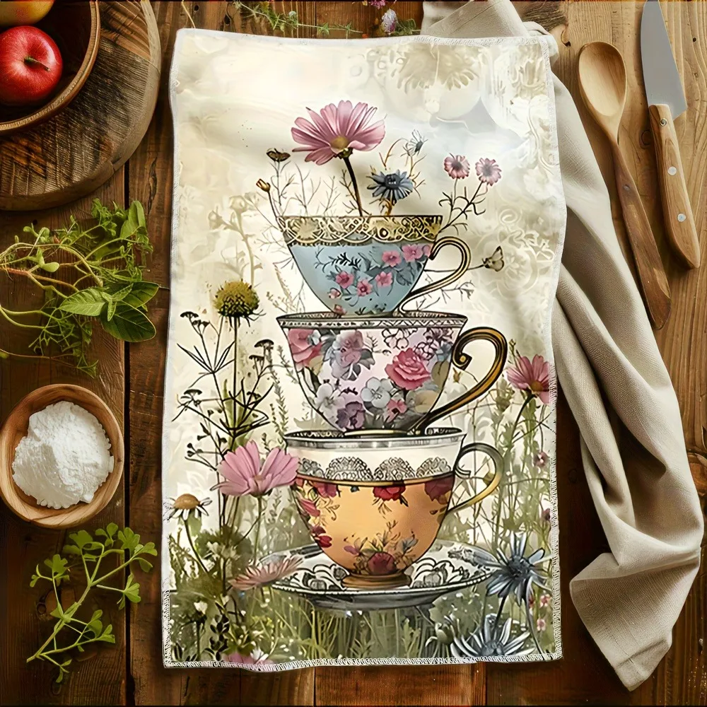 2PCS Teacup Floral Kitchen Towels Microfiber Quick Drying Absorbent Washable Dish Towel Camping Fitness Travel Home Decor
2PCS Teacup Floral Kitchen Towels Microfiber Quick Drying Absorbent Washable Dish Towel Camping Fitness Travel Home Decor