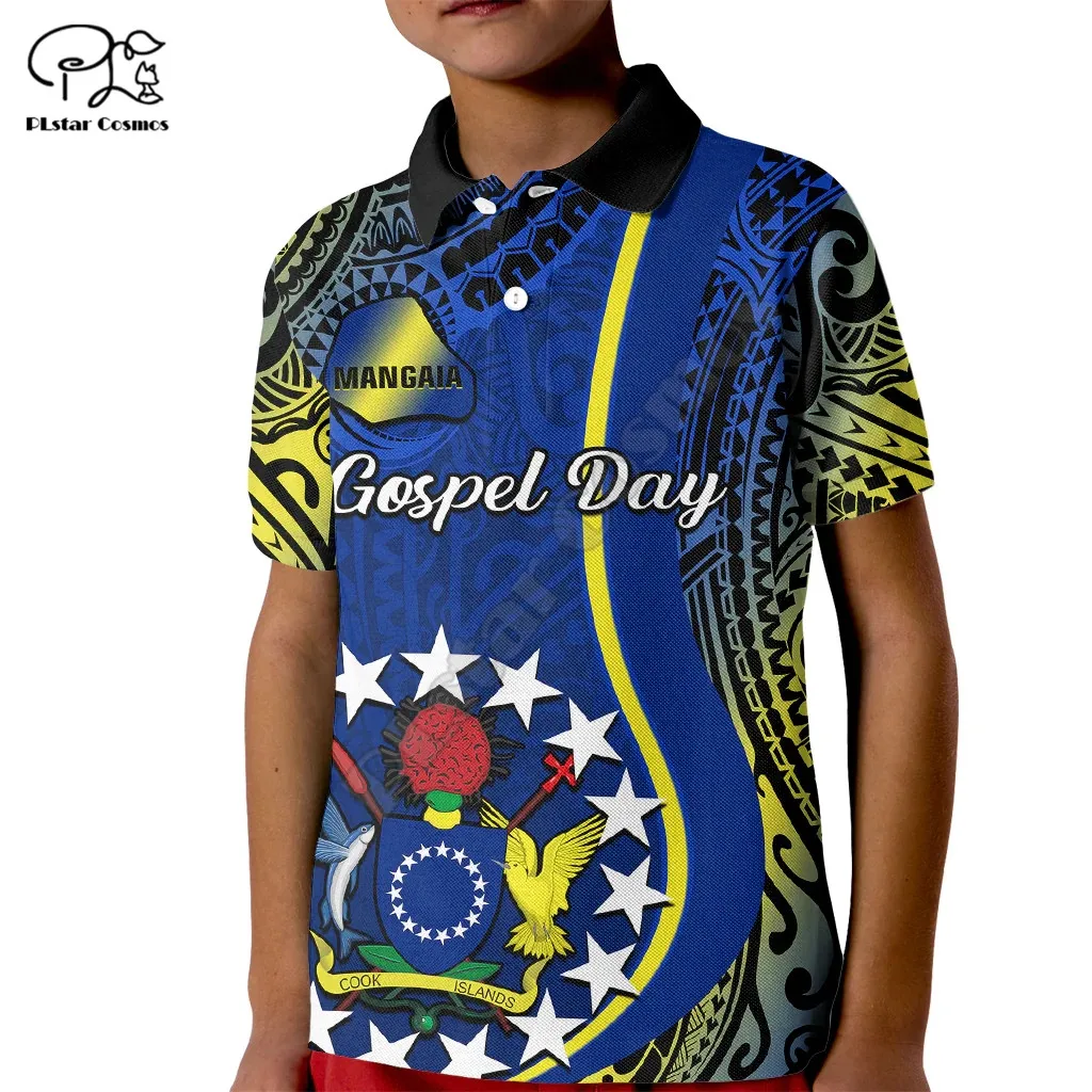 Personalised Cook Islands Kid Polo Shirt Mangaia Gospel Day Blue Version 3D Printed Polo Shirts Summer Tees Tops
Personalised Cook Islands Kid Polo Shirt Mangaia Gospel Day Blue Version 3D Printed Polo Shirts Summer Tees Tops