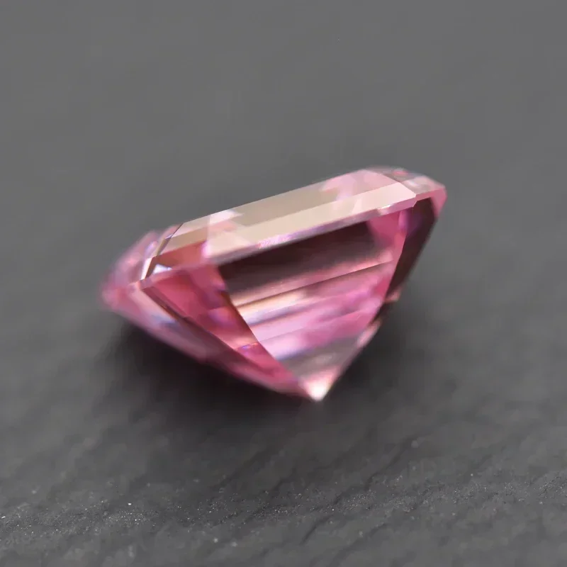 NWE Moissanite Stone Sakura Color Asscher Cut VVS1 for Advanced Jewelry Material Pass Diamond Tester with GRA Certificate
NWE Moissanite Stone Sakura Color Asscher Cut VVS1 for Advanced Jewelry Material Pass Diamond Tester with GRA Certificate