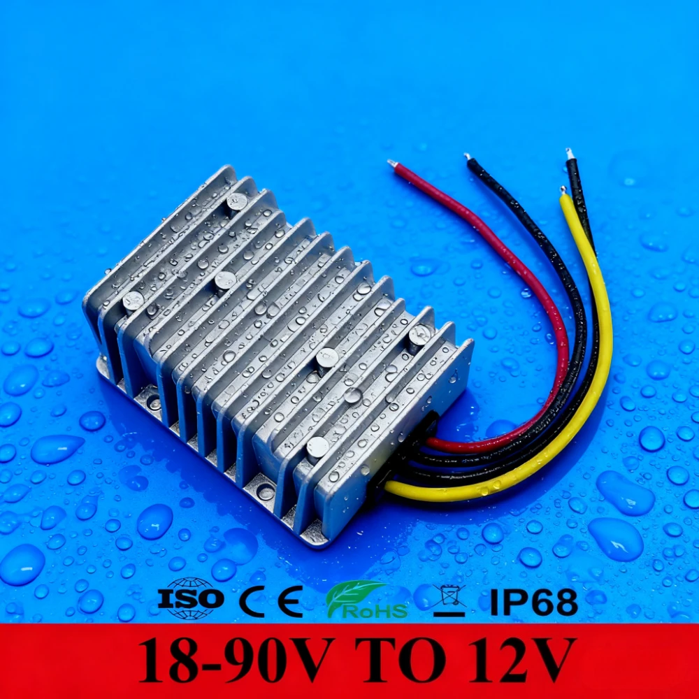 DC DC Converter 18-90V24V 36V 48V 60V 72V to 12V 10A 20A Step Down Voltage Regulator Transformer Bus Truck Car Power Supply CE
DC DC Converter 18-90V24V 36V 48V 60V 72V to 12V 10A 20A Step Down Voltage Regulator Transformer Bus Truck Car Power Supply CE
