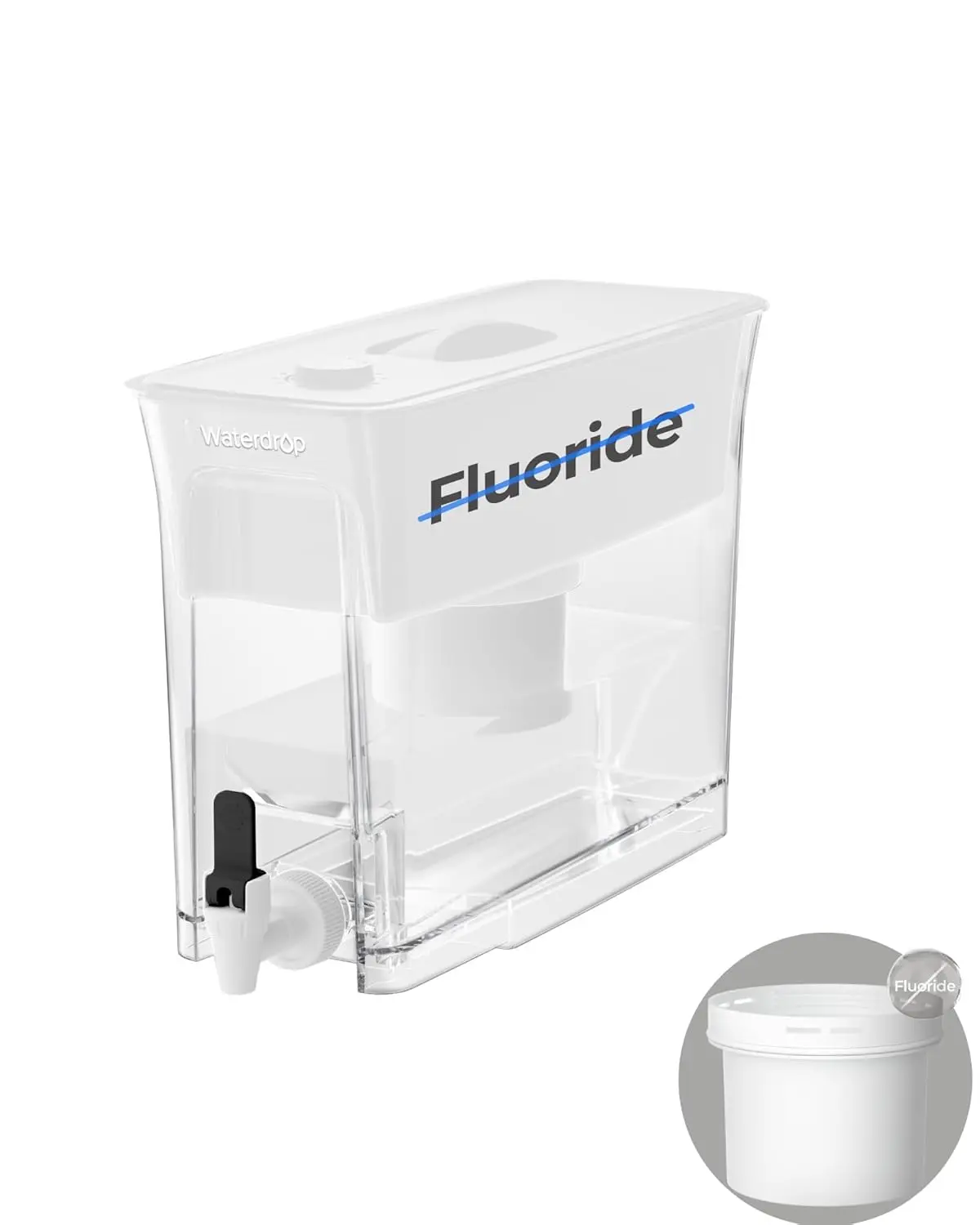 35-Cup Water Filter Dispenser with 1 Long-Life 150-Gallon Filter, Reduces Fluoride, Chlorine, PFOA/PFOS, and More, BPA-Free Large Capacity, White
35-Cup Water Filter Dispenser with 1 Long-Life 150-Gallon Filter, Reduces Fluoride, Chlorine, PFOA/PFOS, and More, BPA-Free Large Capacity, White