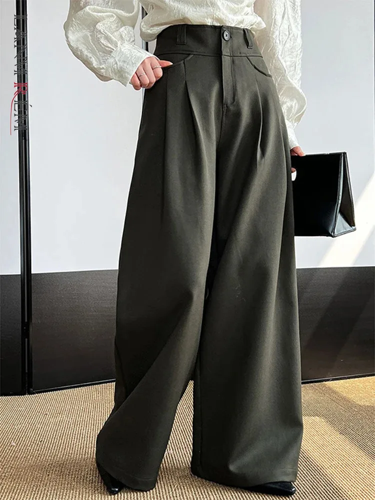 LANMREM Office Lady Long Trousers High Waist Wide Leg Solid Color Pockets Loose Casual Pants 2024 Autumn New Fashion 2DA8422
LANMREM Office Lady Long Trousers High Waist Wide Leg Solid Color Pockets Loose Casual Pants 2024 Autumn New Fashion 2DA8422