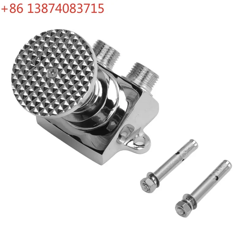 Floor Mount Pedal Valve Stainless Steel Water Saving Foot Pedal Water Tap Control Switch Valve for Public Places Double Outlet
Floor Mount Pedal Valve Stainless Steel Water Saving Foot Pedal Water Tap Control Switch Valve for Public Places Double Outlet