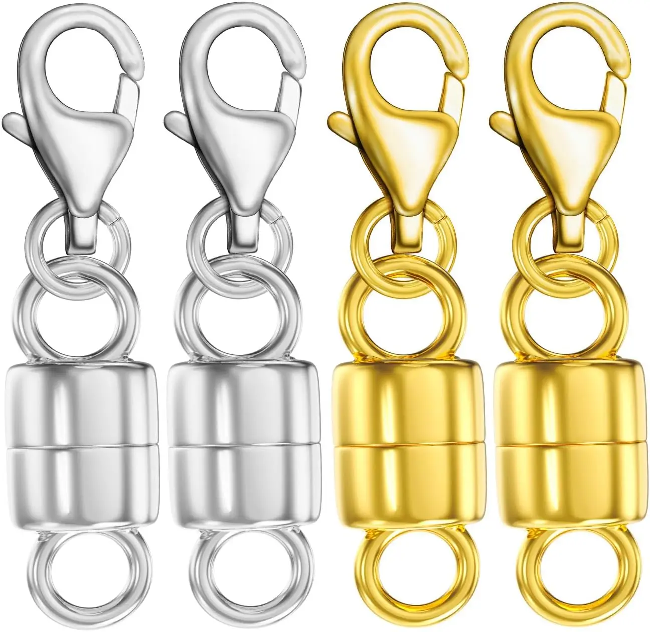 Dailyacc Lobster Magnetic Necklace Clasps and Closures Safety 14K Gold and Silver Jewelry Converters for Bracelets Chain
Dailyacc Lobster Magnetic Necklace Clasps and Closures Safety 14K Gold and Silver Jewelry Converters for Bracelets Chain