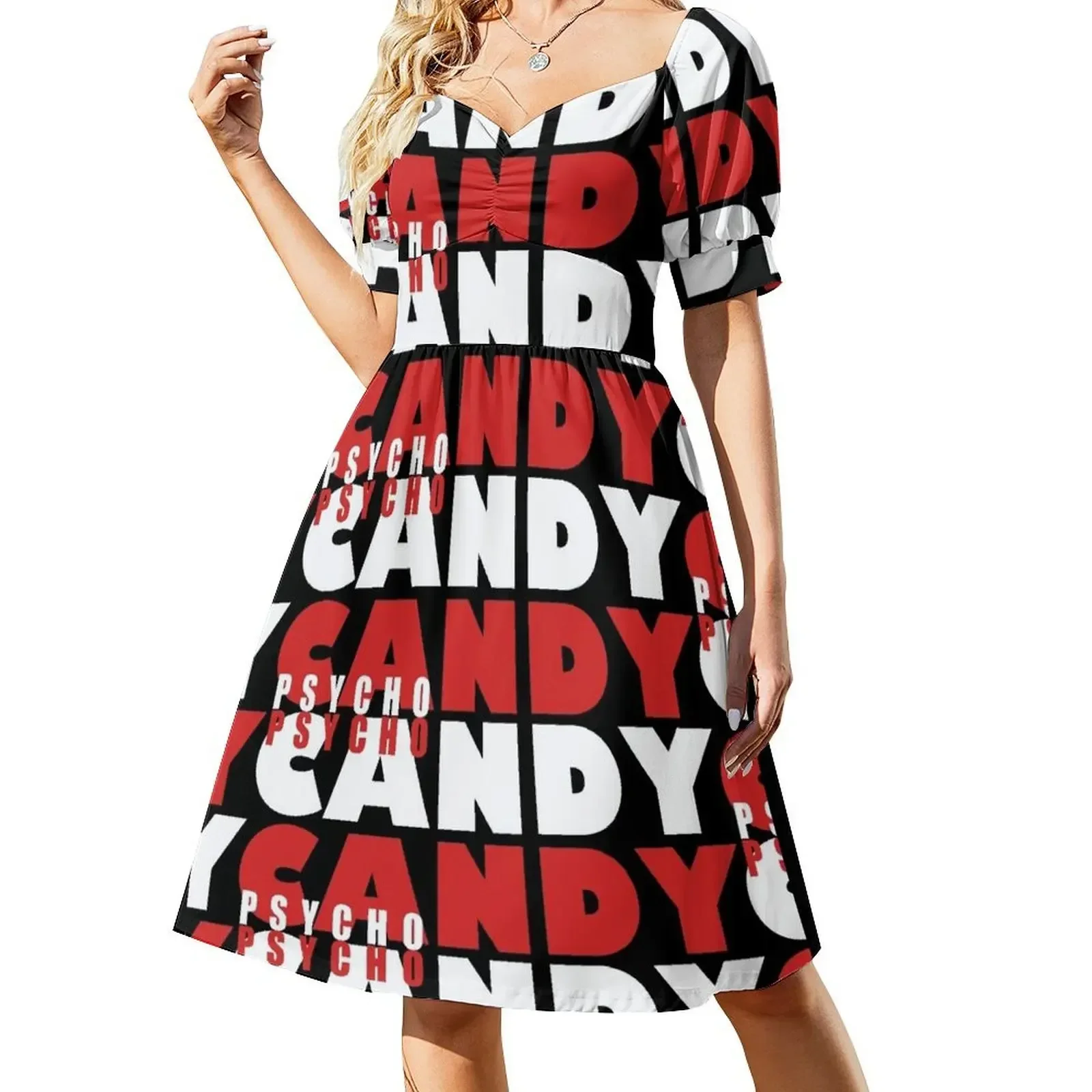 Psycho Candy Short-Sleeved Dress dress for women summer Long dress Women's long summer korean women
Psycho Candy Short-Sleeved Dress dress for women summer Long dress Women's long summer korean women