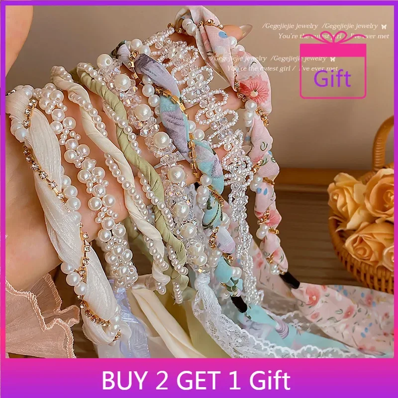 French Pearl Satin Ribbon Hair Band 2025 New Design Elegant Braided Headpiece Women's Hair Accessories
French Pearl Satin Ribbon Hair Band 2025 New Design Elegant Braided Headpiece Women's Hair Accessories