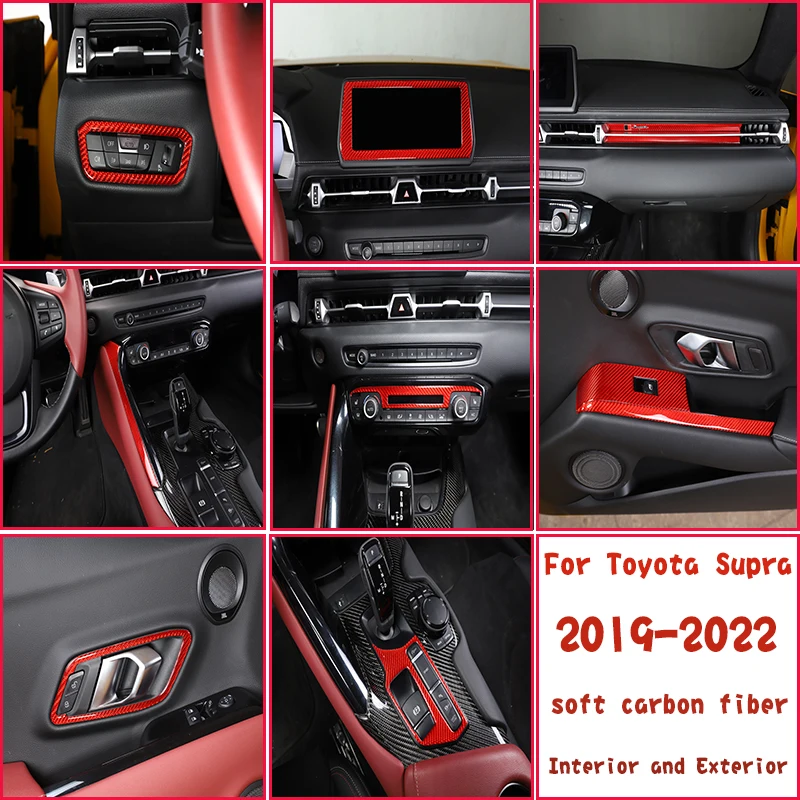For TOYOTA SUPRA MK5 A90 2019-2022 Car Interior Center Control Panel Door Decoration Sticker Soft Carbon Fiber Auto Parts
For TOYOTA SUPRA MK5 A90 2019-2022 Car Interior Center Control Panel Door Decoration Sticker Soft Carbon Fiber Auto Parts
