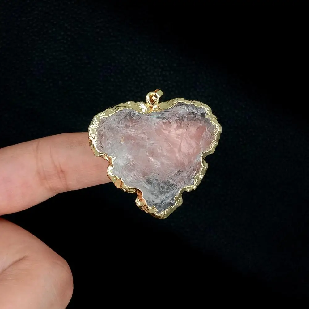 3 PCS Natural Clear Quartz Crystal Leafage Shape Pendant 34x35mm Gold-plate For Women Jewelry
3 PCS Natural Clear Quartz Crystal Leafage Shape Pendant 34x35mm Gold-plate For Women Jewelry