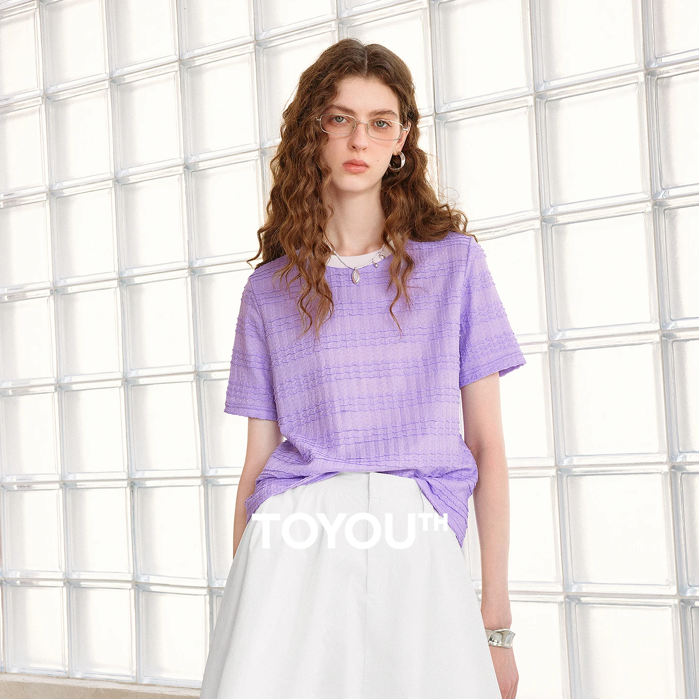 TOYOUTH Women T-shirts 2026 Summer New Knit Wave Texture Crew Neck Regular Shoulder Slimming Elegant Casual Comfortable Tops
TOYOUTH Women T-shirts 2026 Summer New Knit Wave Texture Crew Neck Regular Shoulder Slimming Elegant Casual Comfortable Tops