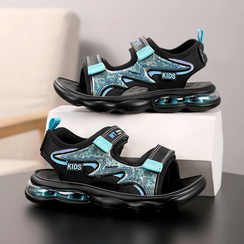 Home Children's Sandals 2025 Summer New Style Imitation Leather Casual Primary School Students Soft Bottom Beach Boys' Sandals
Home Children's Sandals 2025 Summer New Style Imitation Leather Casual Primary School Students Soft Bottom Beach Boys' Sandals