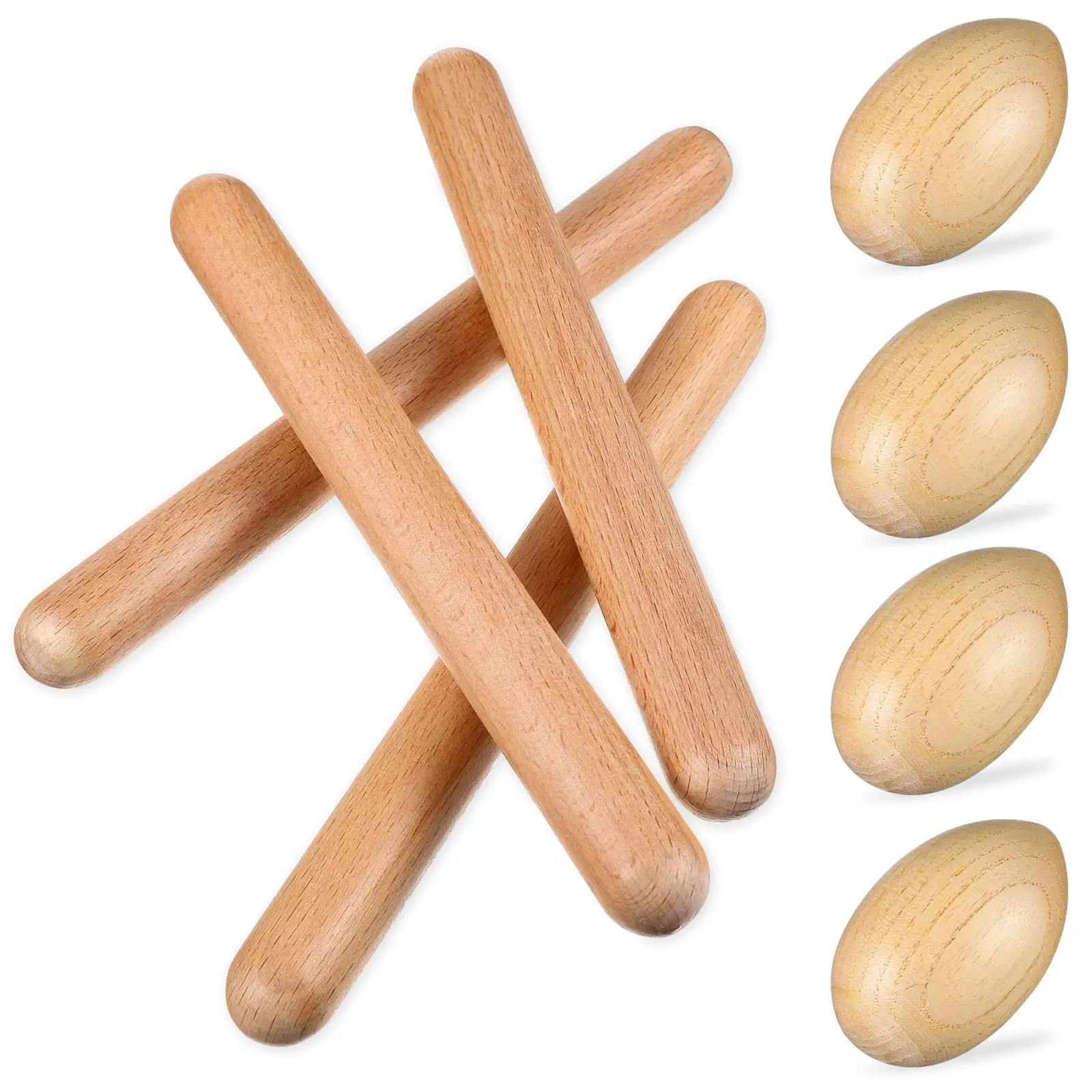 1 set Wooden Sand Eggs Rhythm Sticks Hollow Egg Solid Stick Natural Wood Color Kids Toy Music Training Bright Sound Hand
1 set Wooden Sand Eggs Rhythm Sticks Hollow Egg Solid Stick Natural Wood Color Kids Toy Music Training Bright Sound Hand