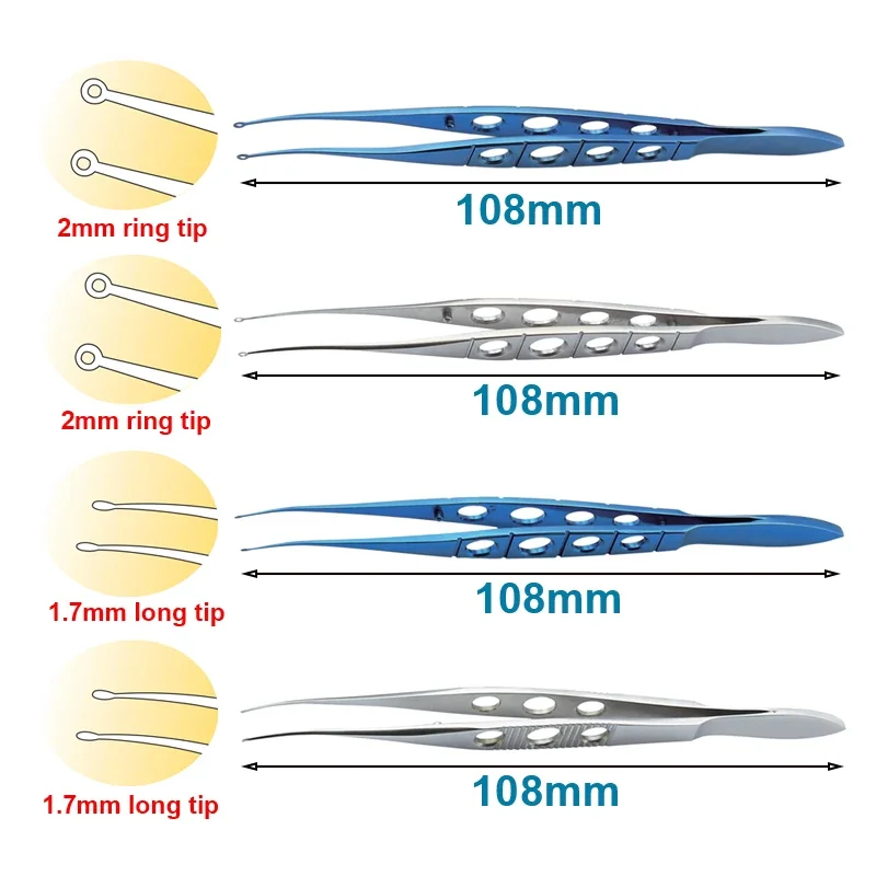 Ophthalmic Perone LASIK Flap Forceps Eye Tweezers 2mm Ring Tip 1.7mm Tip High Quality Ophthalmic Instrument
Ophthalmic Perone LASIK Flap Forceps Eye Tweezers 2mm Ring Tip 1.7mm Tip High Quality Ophthalmic Instrument