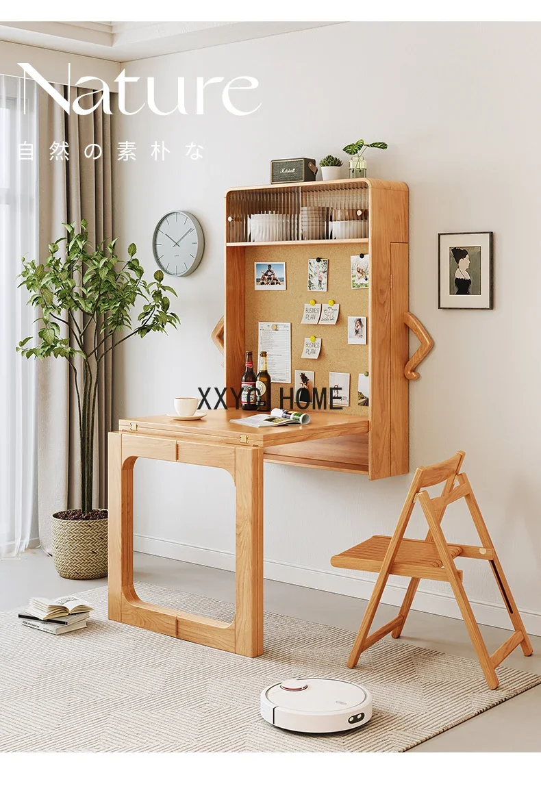 Retractable Folding Dining Tables and Chairs Set Household Solid Wood Dining Table Sideboard Cabinet Integrated
Retractable Folding Dining Tables and Chairs Set Household Solid Wood Dining Table Sideboard Cabinet Integrated