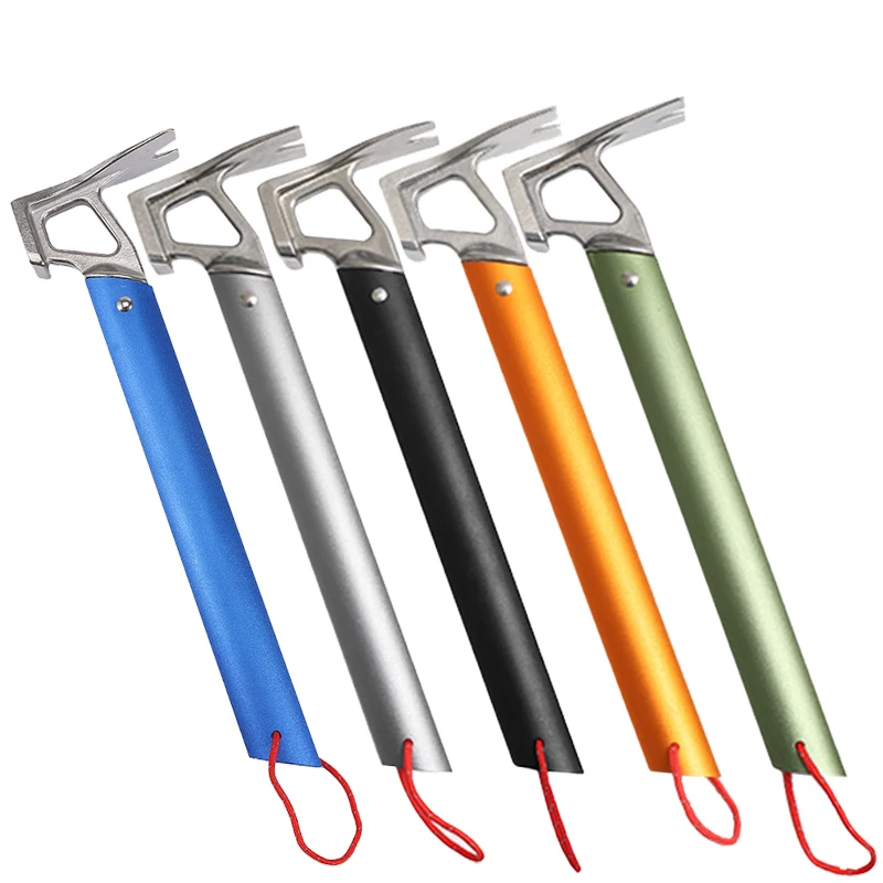 Outdoor Multifunctional Camping Hammer Stainless Steel Head Aluminum Alloy Handle Tent Nail Hammer Lightweight Design Hand Tools
Outdoor Multifunctional Camping Hammer Stainless Steel Head Aluminum Alloy Handle Tent Nail Hammer Lightweight Design Hand Tools