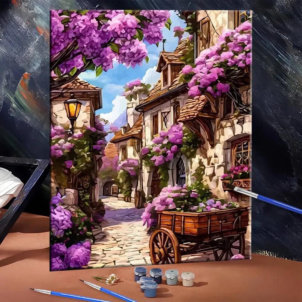 DIY Painting By Numbers On Canvas Flower House Digital Oil Painting Scenery Landscape Drawing On Canvas Wall Decor Living Room
DIY Painting By Numbers On Canvas Flower House Digital Oil Painting Scenery Landscape Drawing On Canvas Wall Decor Living Room