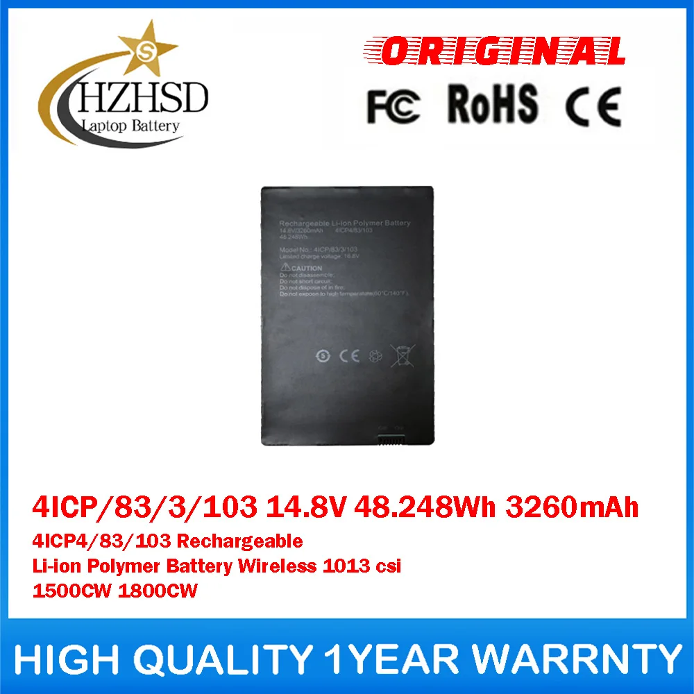 4ICP/83/3/103 14.8V 48.248Wh 3260mAh 4ICP4/83/103 Li-ion Polymer Battery For Rugged wireless 1013 CSI CareView 1500CW 1800CW
4ICP/83/3/103 14.8V 48.248Wh 3260mAh 4ICP4/83/103 Li-ion Polymer Battery For Rugged wireless 1013 CSI CareView 1500CW 1800CW