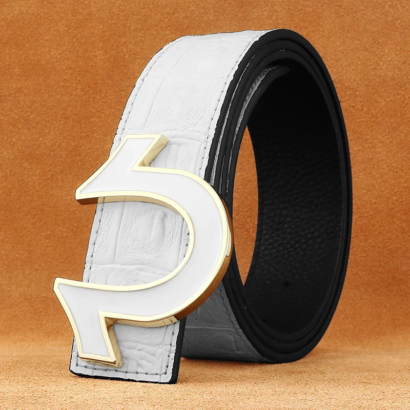 Высококачественные белые дизайнерские ремни для мужчин, роскошный ремень с пряжкой в форме подковы, 3,8 см, белый пояс из натуральной коровьей кожи
Высококачественные белые дизайнерские ремни для мужчин, роскошный ремень с пряжкой в форме подковы, 3,8 см, белый пояс из натуральной коровьей кожи