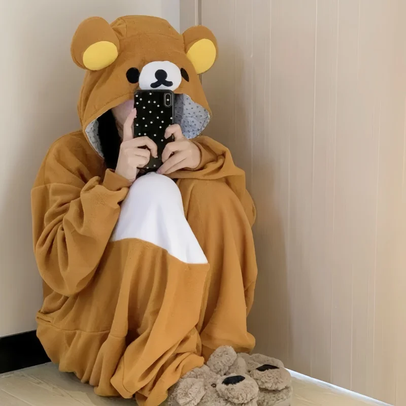 Japanese Cute Cartoon Character Rilakkuma Kigurumi Bear Sister Adult Anime Jumpsuit Pajamas Kawaii Anime Pajamas Peripheral
Japanese Cute Cartoon Character Rilakkuma Kigurumi Bear Sister Adult Anime Jumpsuit Pajamas Kawaii Anime Pajamas Peripheral