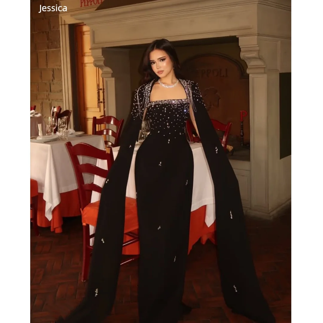 Jessica Elegant Lady Evening Dresses Black Glitter Beads Prom Dresses Self-cultivation In Formal Occasions Party Dresses
Jessica Elegant Lady Evening Dresses Black Glitter Beads Prom Dresses Self-cultivation In Formal Occasions Party Dresses