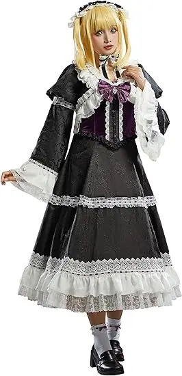 Miccostumes Women's Misa Cosplay Costume Lolita Dress with Coat and Corset Halloween Cosplay Costumes
Miccostumes Women's Misa Cosplay Costume Lolita Dress with Coat and Corset Halloween Cosplay Costumes