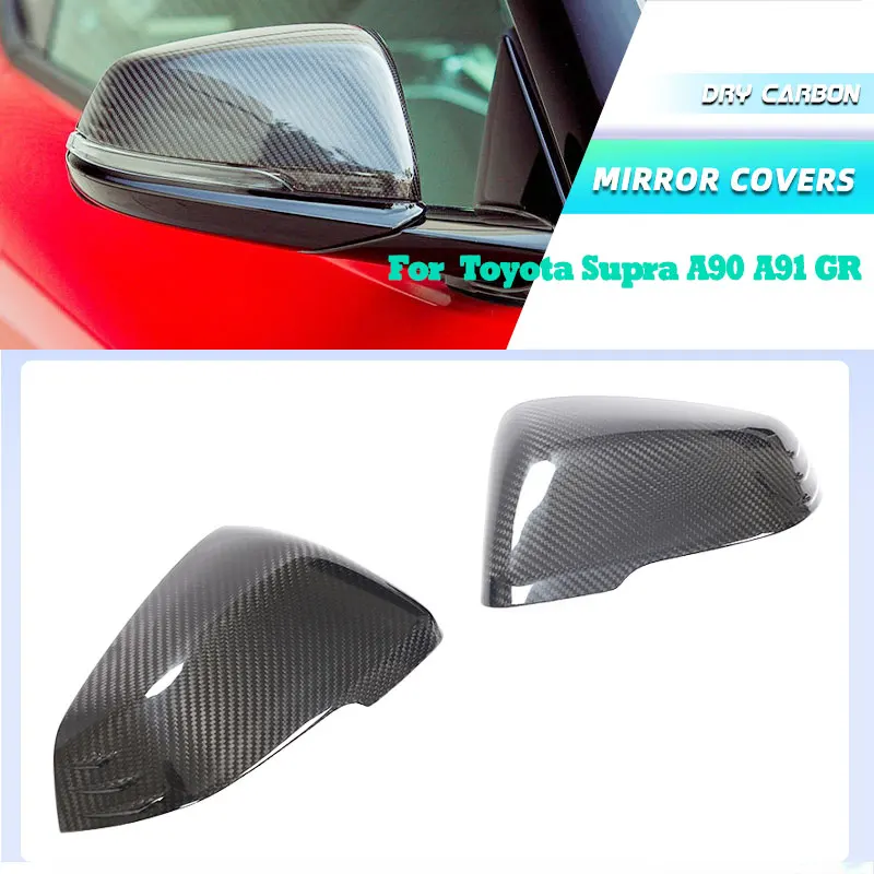 Prepreg Dry Carbon Car Rearview Mirror Covers Caps for Toyota Supra GR A90 A91 2019-2023 for BMW Z4 G29 Rear View Mirror Shell
Prepreg Dry Carbon Car Rearview Mirror Covers Caps for Toyota Supra GR A90 A91 2019-2023 for BMW Z4 G29 Rear View Mirror Shell