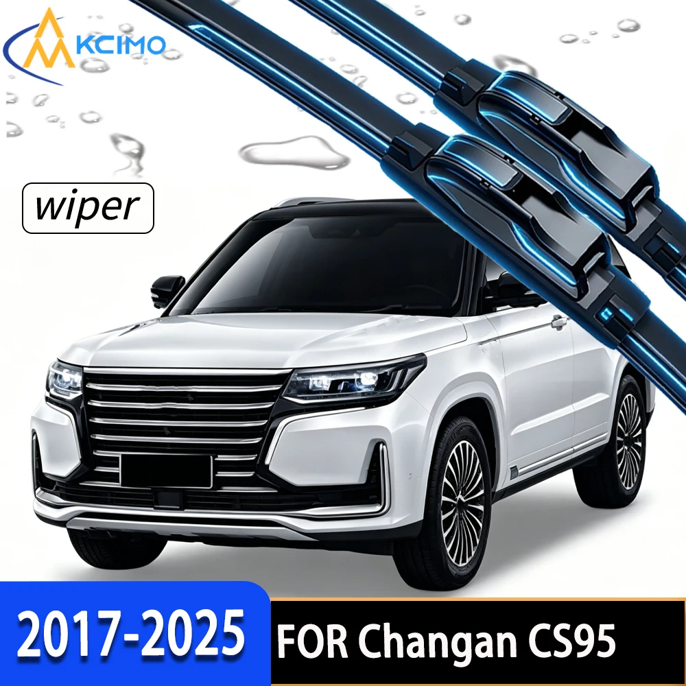 For Changan CS95 2017-2025 2Pcs Front Windshield Wiper Blades, Durable Rubber Wipers to Ensure Clear Driving Sight
For Changan CS95 2017-2025 2Pcs Front Windshield Wiper Blades, Durable Rubber Wipers to Ensure Clear Driving Sight