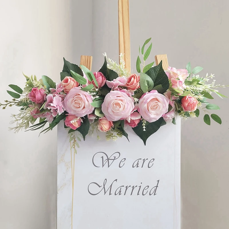 Artificial Flower Wedding Arch Bohemian Style Faux Floral Wreath, For Wedding Arch, Festive Party Door Decor & Home Welcome Sign
Artificial Flower Wedding Arch Bohemian Style Faux Floral Wreath, For Wedding Arch, Festive Party Door Decor & Home Welcome Sign