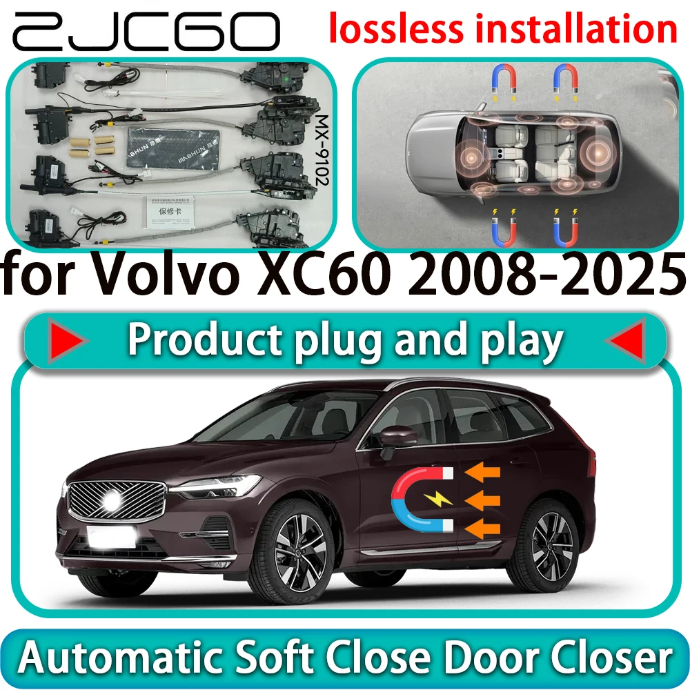 ZJCGO for Volvo XC60 2008-2025 OEM Auto Pull Car Soft Close Door Kit Power Latch Electric Door Catch Soft Closing Assist Silent
ZJCGO for Volvo XC60 2008-2025 OEM Auto Pull Car Soft Close Door Kit Power Latch Electric Door Catch Soft Closing Assist Silent