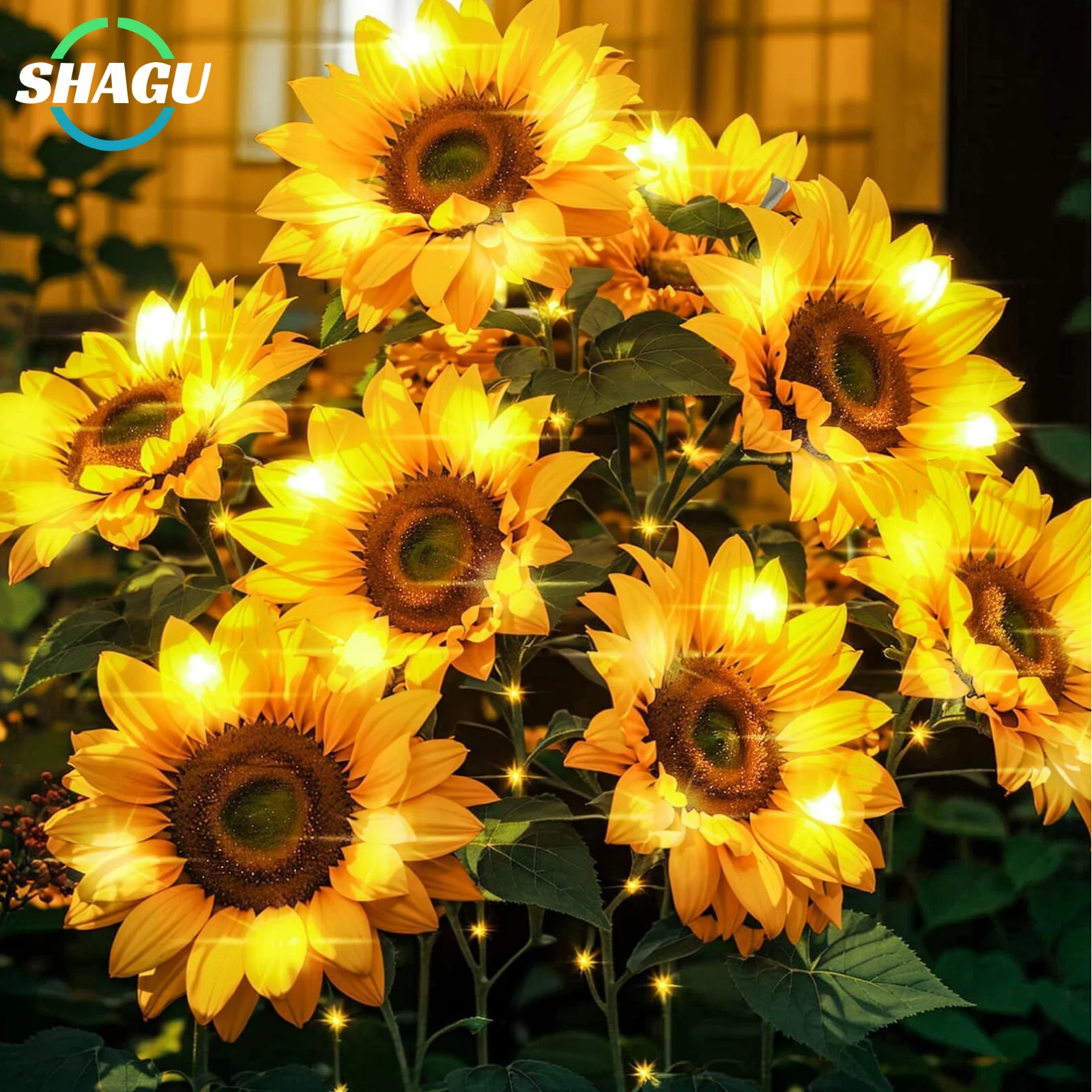SHAGU Solar Flowers Outdoor Waterproof Decorative 1 Pack Solar Garden Lights with 3 Sunflower Lights Outdoor Lights Garden Decor
SHAGU Solar Flowers Outdoor Waterproof Decorative 1 Pack Solar Garden Lights with 3 Sunflower Lights Outdoor Lights Garden Decor