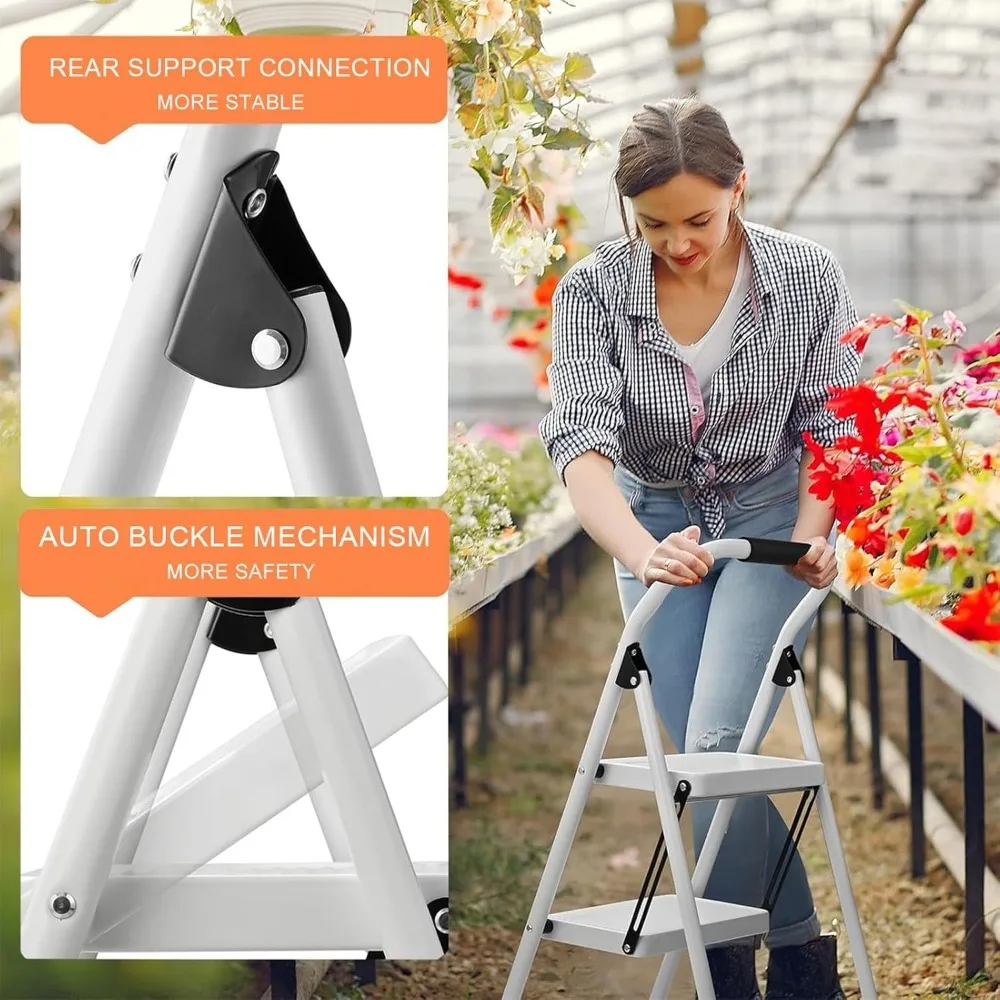 Sheds & Storage Folding Step Stool for Adults 2 Step Ladder with Wide Anti Slip Pedal 330lbs Capacity Steel Kitchen
Sheds & Storage Folding Step Stool for Adults 2 Step Ladder with Wide Anti Slip Pedal 330lbs Capacity Steel Kitchen