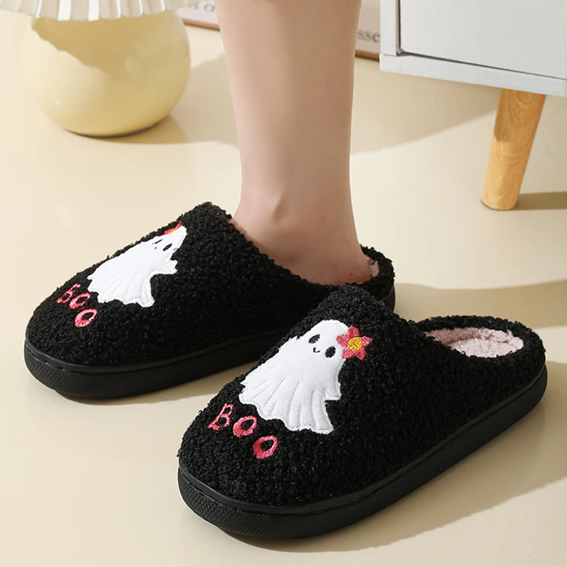 Парные тапочки на Хэллоуин с рисунком призрака, осень 2024, теплые плюшевые черные тапочки, большие размеры 45, нескользящие домашние шлепанцы из мягкой Евы
Парные тапочки на Хэллоуин с рисунком призрака, осень 2024, теплые плюшевые черные тапочки, большие размеры 45, нескользящие домашние шлепанцы из мягкой Евы