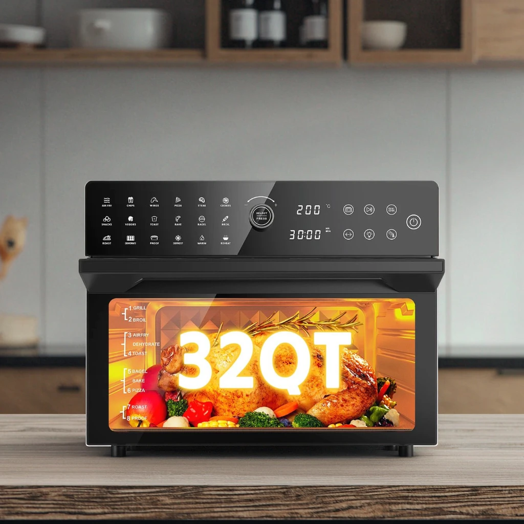 Электрическая фритюрница 1800 Вт, 30 л, духовка для семейного использования, сенсорный экран и ручка, в комплект входит 4 аксессуара, без масла для дома
Электрическая фритюрница 1800 Вт, 30 л, духовка для семейного использования, сенсорный экран и ручка, в комплект входит 4 аксессуара, без масла для дома