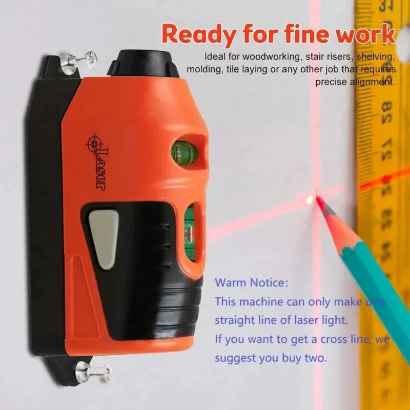 1set Mini Portable Laser Level Vertical Horizontal Laser Line Projection Measuring Tools Vertical Spirit Level Tool Laser Level
1set Mini Portable Laser Level Vertical Horizontal Laser Line Projection Measuring Tools Vertical Spirit Level Tool Laser Level